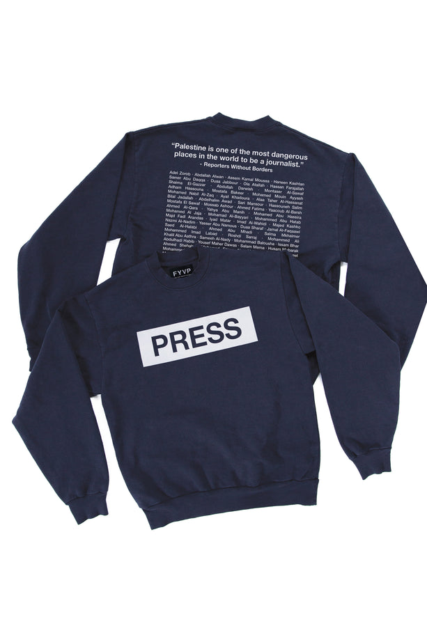 PRESS Unisex Crew Sweatshirt